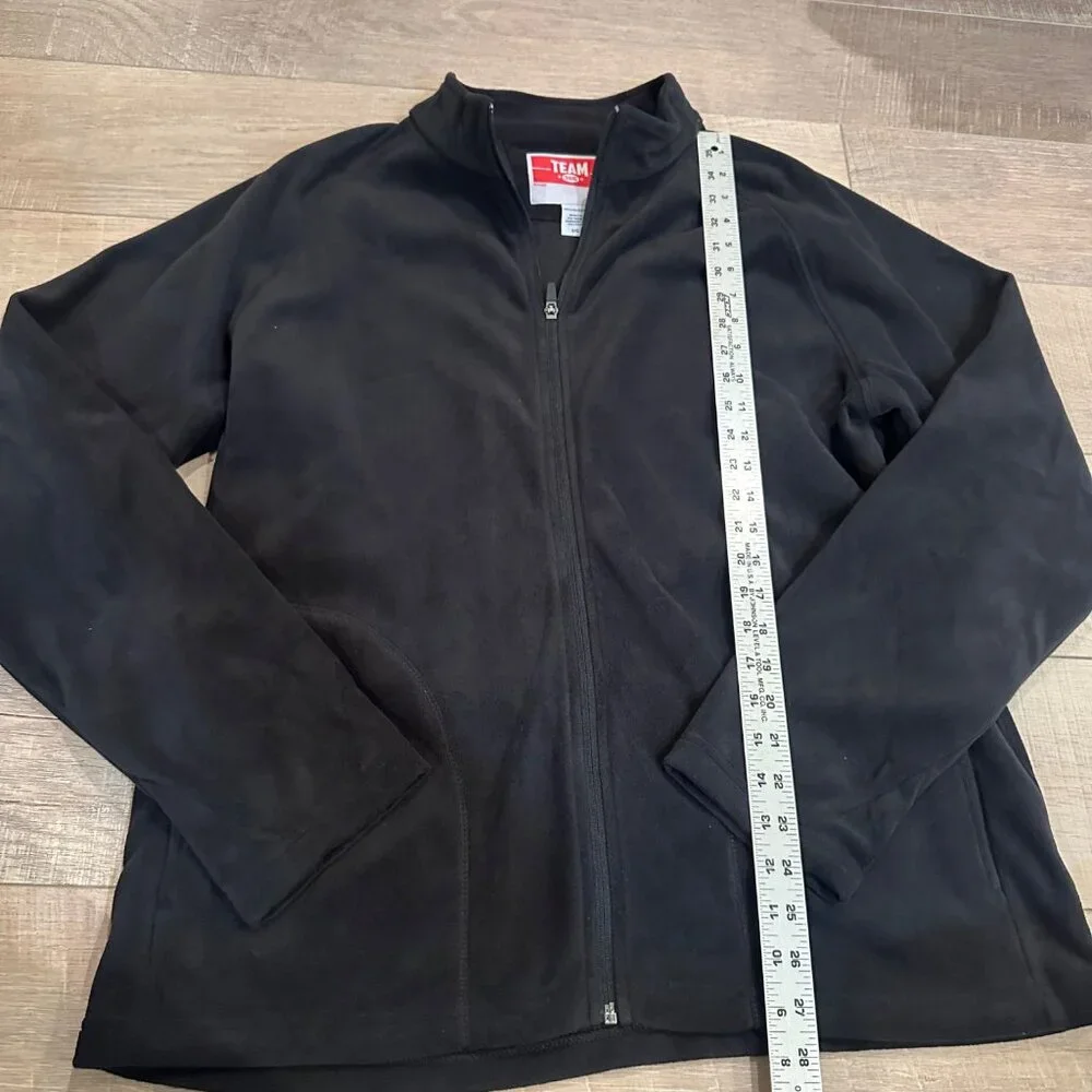 TEAM 365 BLACK ZIP UP JACKET NWOT FLEECE LARGE